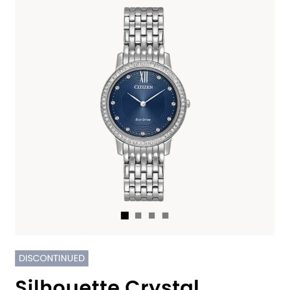 Citizen Eco Drive Silhouette Blue Dial Classy Women's Watch EX1480-58L - Picture 12 of 12